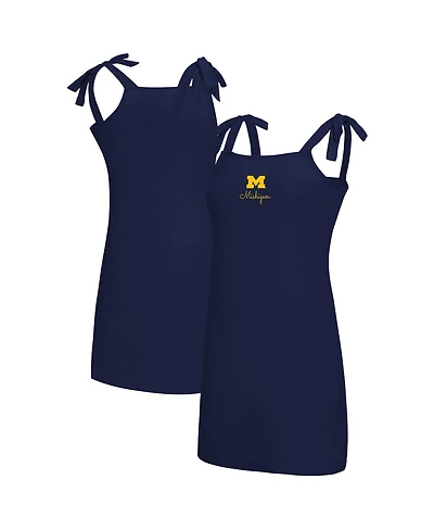 Concepts Sport Women's Navy Michigan Wolverines Tie-Shoulder Nightdress