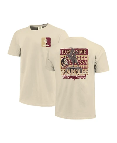 Image One Men's and Women's Natural Florida State Seminoles Hyper Local Statue T-Shirt