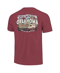 Image One Big Boys and Girls Crimson Oklahoma Sooners Local Campus Scene T-Shirt