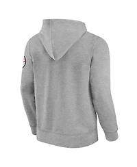 Fanatics Men's Heather Gray Houston Texans Label Maker Pullover Hoodie