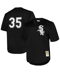 Mitchell & Ness Men's Profile Frank Thomas Black Chicago White Sox Big Tall Cooperstown Collection Mesh Batting Practice Jersey