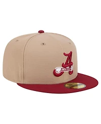 New Era Men's Khaki Alabama Crimson Tide Two-Tone 59FIFTY Fitted Hat