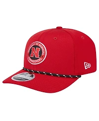 New Era Men's Scarlet Nebraska Huskers Coolera 9SEVENTY Rope Stretch-Snap Hat