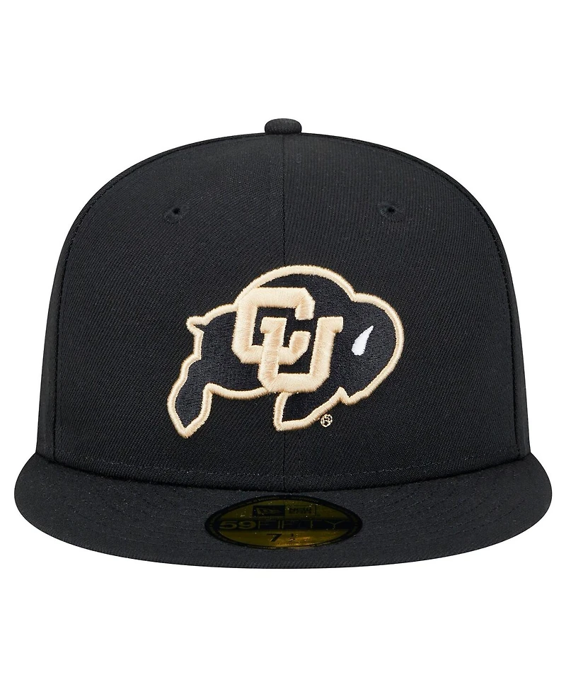 New Era Men's Black Colorado Buffaloes 59FIFTY Fitted Hat