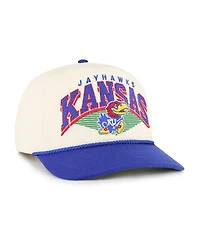 '47 Brand Men's Natural Kansas Jayhawks Pomona Two-Tone Rope Hitch Adjustable Hat