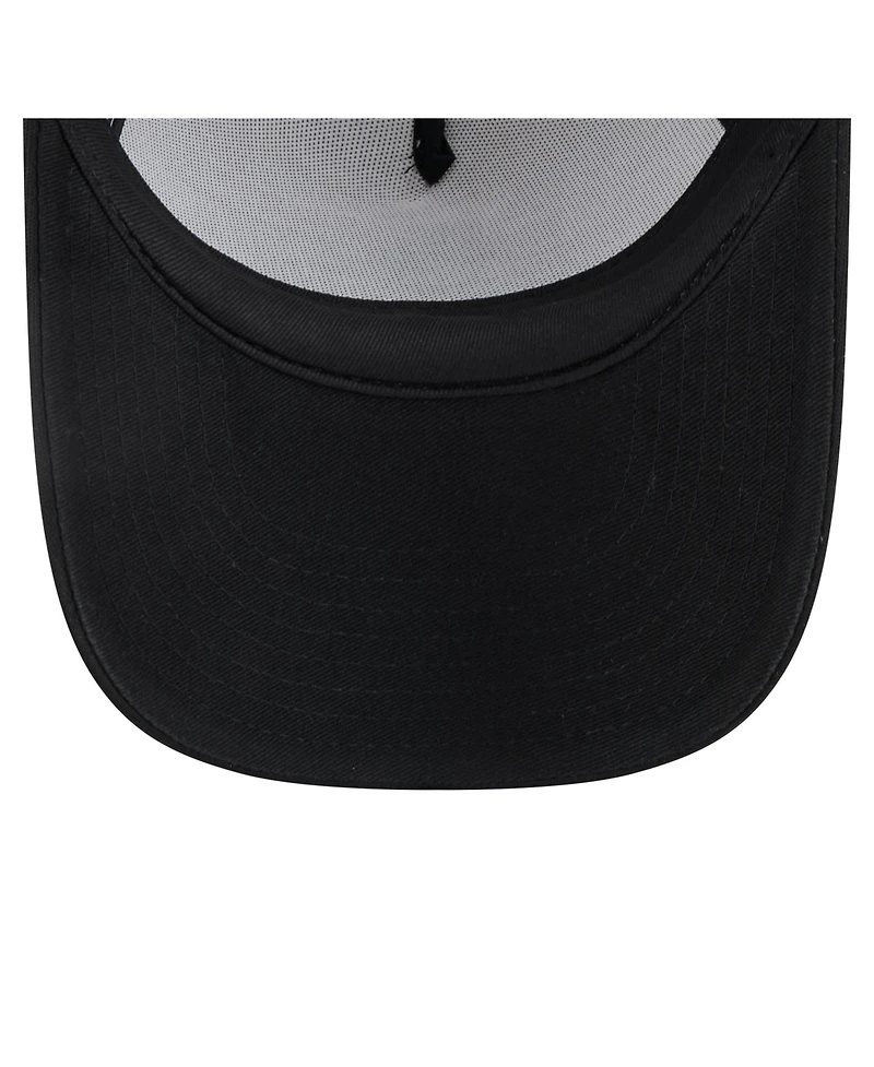 New Era Toddler White/Black Miami Marlins Painted A-Frame 9FORTY Trucker Adjustable Hat