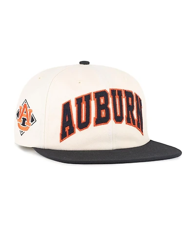 '47 Brand Men's and Women's Natural Auburn Tigers Crossover Off Hand Captain Adjustable Hat