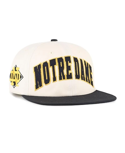 '47 Brand Men's and Women's Natural Notre Dame Fighting Irish Crossover Off Hand Captain Adjustable Hat