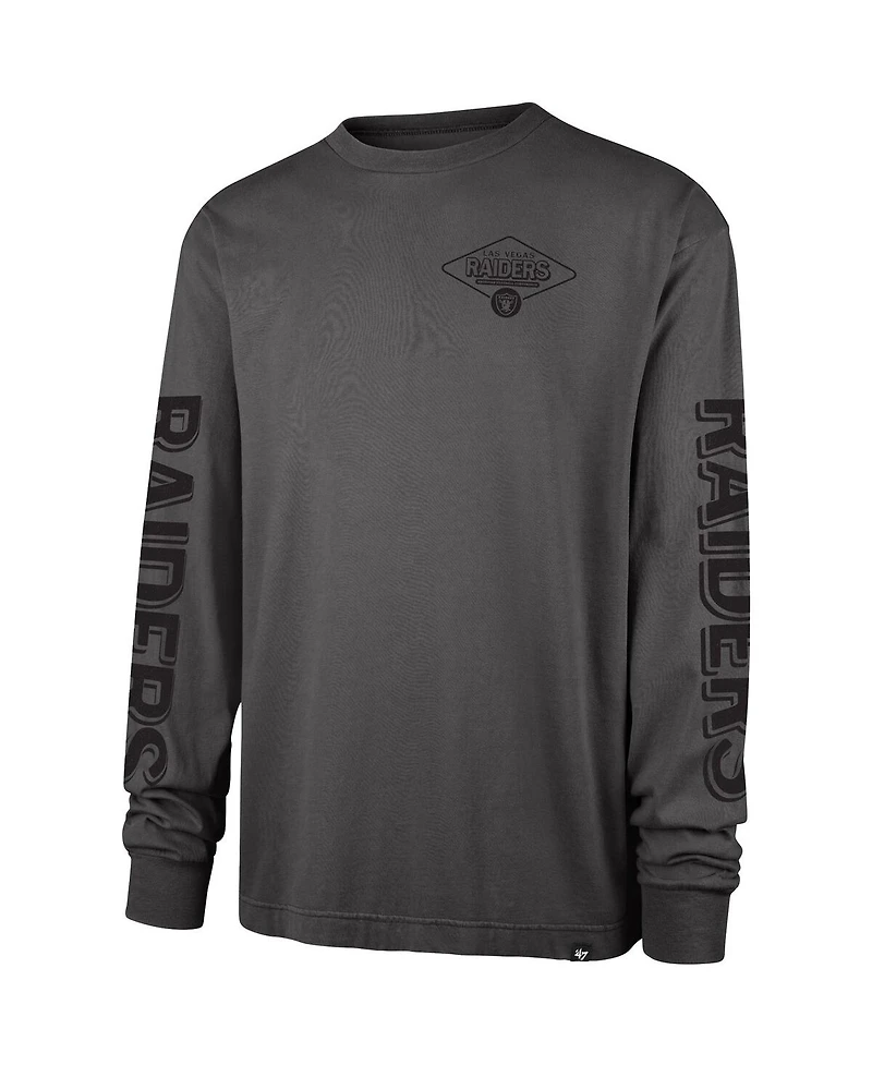 '47 Brand Men's Black Las Vegas Raiders Cairn Ravine Foundation Long Sleeve T-Shirt