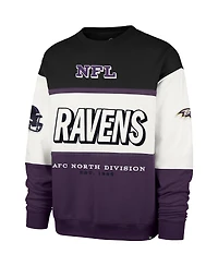 '47 Brand Men's Black/Purple Baltimore Ravens Breeze Maximalist Sweatshirt