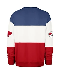 '47 Brand Men's Royal/Red Buffalo Bills Throwback Breeze Maximalist Sweatshirt