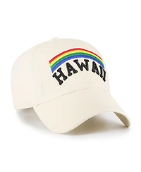 '47 Brand Men's Sand Hawaii Rainbow Warriors Vault Clean Up Adjustable Hat