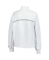 New Era Women's White Chicago Bears Functional Fandom Quarter-Zip Sweatshirt