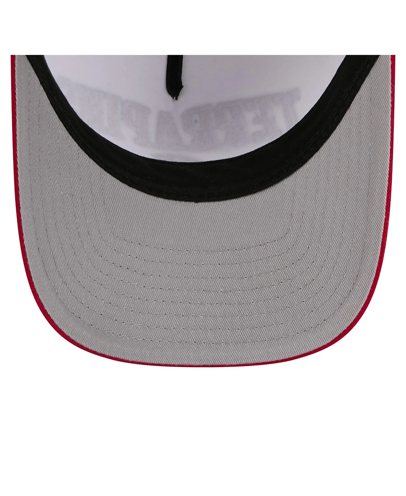 New Era Men's White/Red Maryland Terrapins Arch Two-Tone Rope 9FORTY A-Frame M-Crown Adjustable Hat