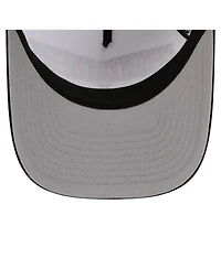 New Era Men's White/Black Appalachian State Mountaineers Arch Two-Tone Rope 9FORTY A-Frame M-Crown Adjustable Hat