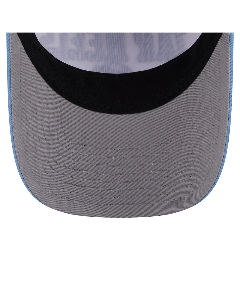 New Era Men's White/Carolina Blue North Carolina Tar Heels Arch Two-Tone Rope 9FORTY A-Frame M-Crown Adjustable Hat