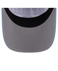 New Era Men's White/Carolina Blue North Carolina Tar Heels Arch Two-Tone Rope 9FORTY A-Frame M-Crown Adjustable Hat