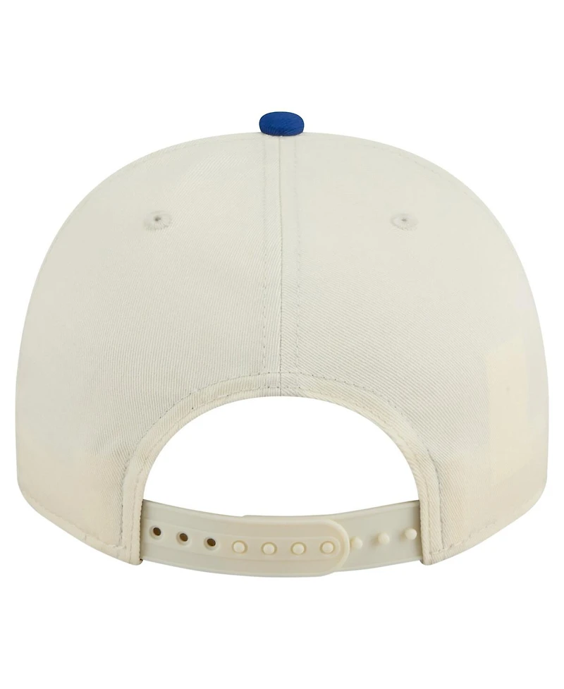 New Era Men's Cream/Royal Boise State Broncos Vintage Chainstitch 9FIFTY A-Frame Snapback Hat