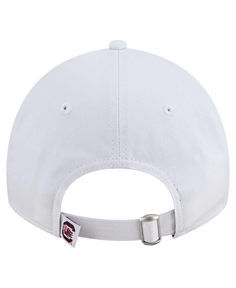 New Era Men's White South Carolina Gamecocks Fan 9TWENTY Adjustable Hat