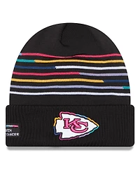 New Era Men's Black Kansas City Chiefs 2025 Nfl Crucial Catch Cuffed Knit Hat