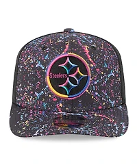 New Era Men's Black Pittsburgh Steelers 2025 Nfl Crucial Catch 9SEVENTY Adjustable Hat