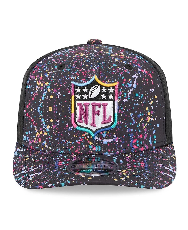 New Era Men's Black Shield Logo 2025 Nfl Crucial Catch 9SEVENTY Adjustable Hat
