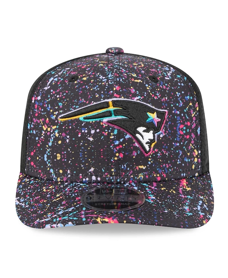 New Era Men's Black New England Patriots 2025 Nfl Crucial Catch 9SEVENTY Adjustable Hat