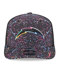 New Era Men's Black Los Angeles Chargers 2025 Nfl Crucial Catch 9SEVENTY Adjustable Hat
