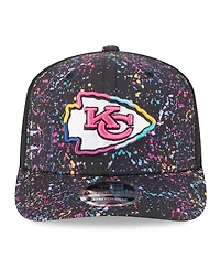 New Era Men's Black Kansas City Chiefs 2025 Nfl Crucial Catch 9SEVENTY Adjustable Hat