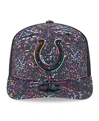 New Era Men's Black Indianapolis Colts 2025 Nfl Crucial Catch 9SEVENTY Adjustable Hat