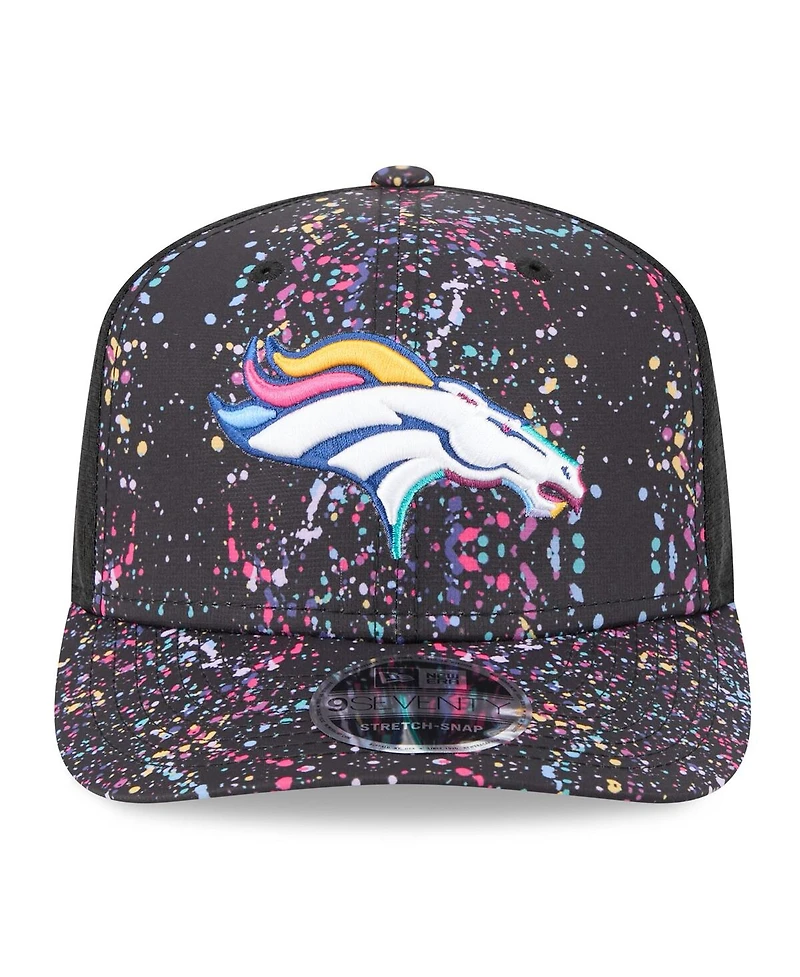 New Era Men's Black Denver Broncos 2025 Nfl Crucial Catch 9SEVENTY Adjustable Hat