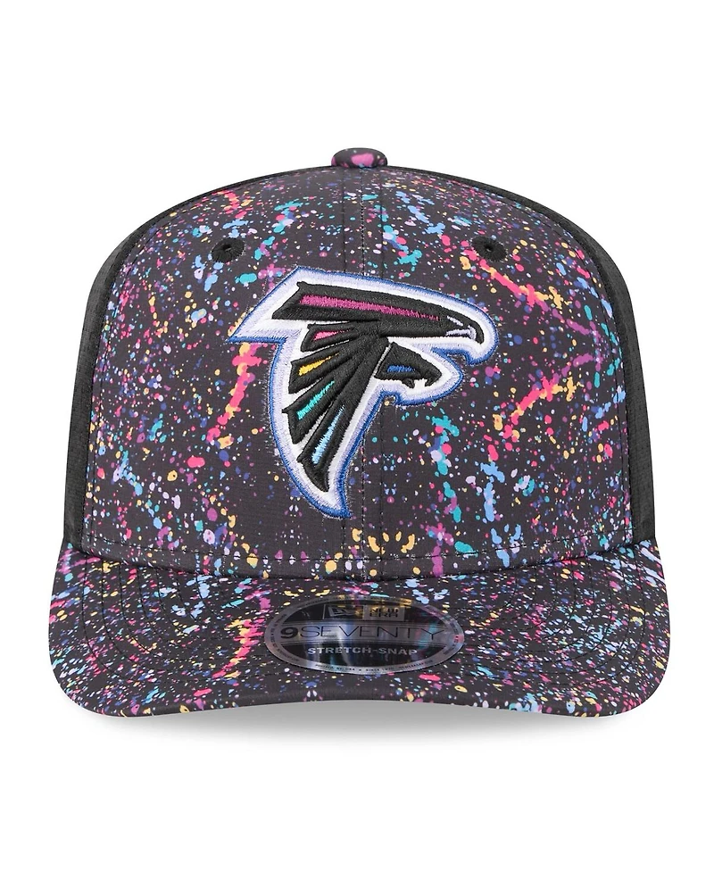 New Era Men's Black Atlanta Falcons 2025 Nfl Crucial Catch 9SEVENTY Adjustable Hat