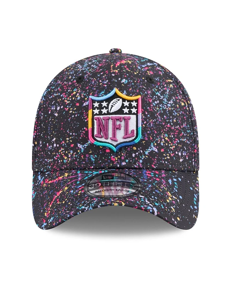 New Era Men's Black Shield Logo 2025 Nfl Crucial Catch 39THIRTY Flex Hat
