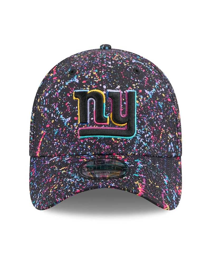 New Era Men's Black York Giants 2025 Nfl Crucial Catch 39THIRTY Flex Hat