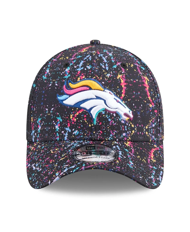 New Era Men's Black Denver Broncos 2025 Nfl Crucial Catch 39THIRTY Flex Hat