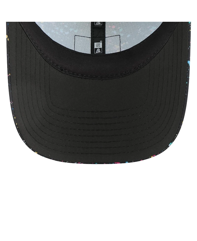 New Era Women's Black Detroit Lions 2025 Nfl Crucial Catch Pony Tail Adjustable Hat