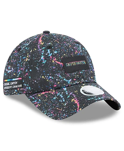 New Era Women's Black Dallas Cowboys 2025 Nfl Crucial Catch Pony Tail Adjustable Hat