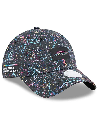 New Era Women's Black Atlanta Falcons 2025 Nfl Crucial Catch Pony Tail Adjustable Hat