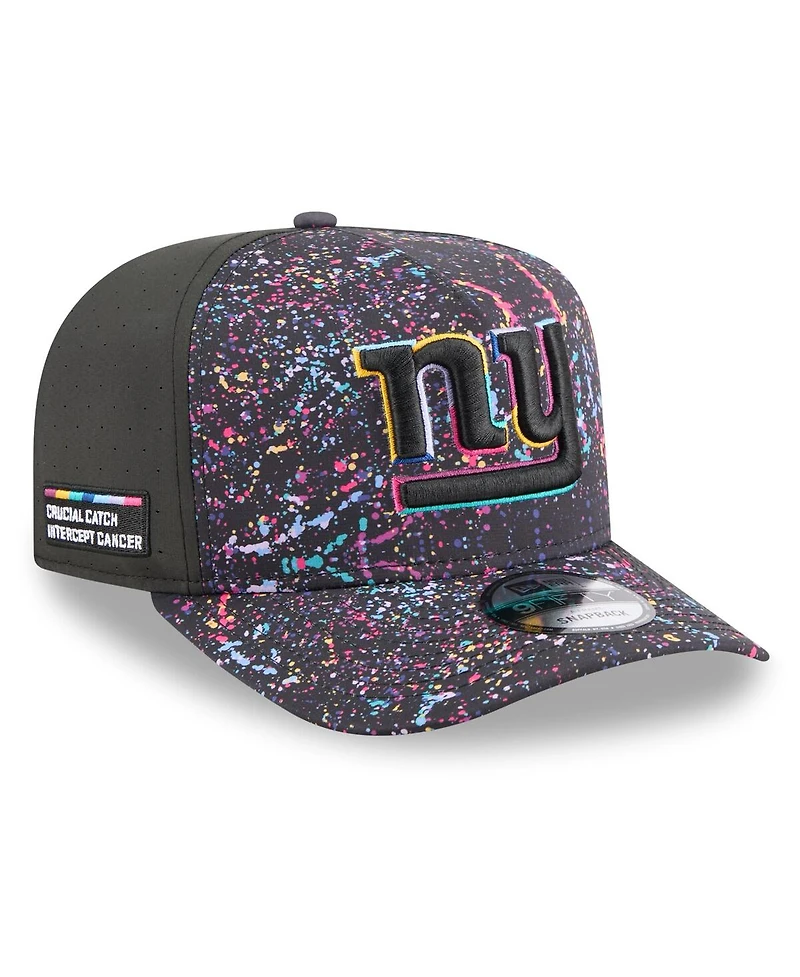 New Era Men's Black New York Giants 2025 Nfl Crucial Catch A-Frame 9FIFTY Snapback Hat