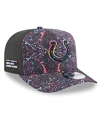 New Era Men's Black Indianapolis Colts 2025 Nfl Crucial Catch A-Frame 9FIFTY Snapback Hat