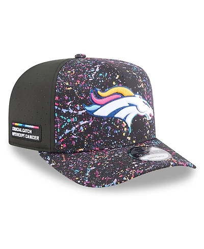 New Era Men's Black Denver Broncos 2025 Nfl Crucial Catch A-Frame 9FIFTY Snapback Hat