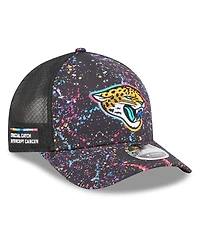 New Era Men's Black Jacksonville Jaguars 2025 Nfl Crucial Catch 9FORTY Adjustable Hat