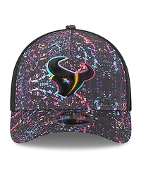 New Era Big Boys and Girls Black Houston Texans 2025 Nfl Crucial Catch 9FORTY Adjustable Hat