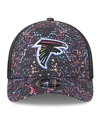 New Era Big Boys and Girls Black Atlanta Falcons 2025 Nfl Crucial Catch 9FORTY Adjustable Hat