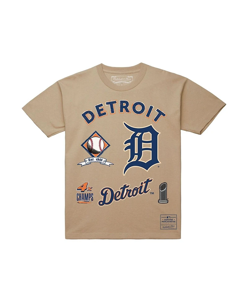 Mitchell & Ness Men's Cream Detroit Tigers Legacy Defined T-Shirt