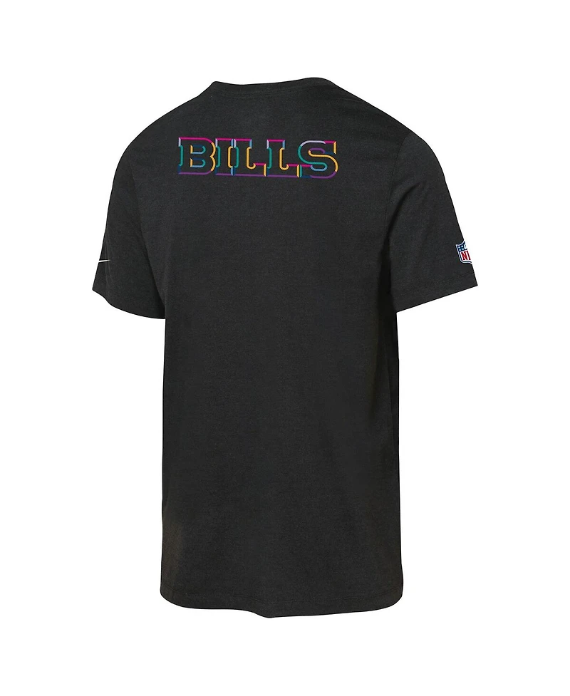 Nike Big Boys and Girls Black Buffalo Bills 2025 Nfl Crucial Catch Tri-Blend Dri-fit T-Shirt