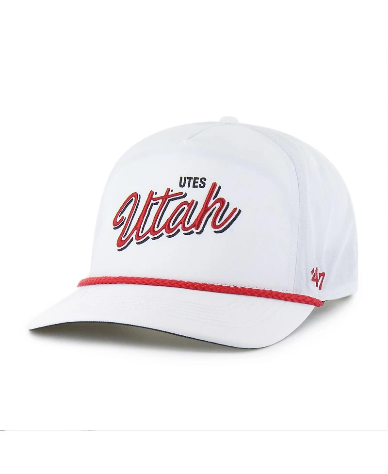 '47 Brand Men's White Utah Utes Fairway Hitch Adjustable Hat