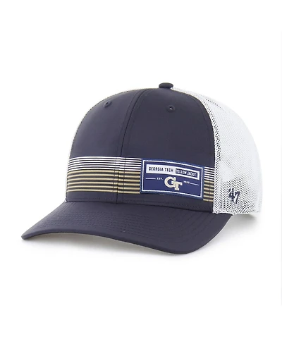 '47 Brand Men's Navy Georgia Tech Yellow Jackets Rangefinder Brrr Trucker Adjustable Hat