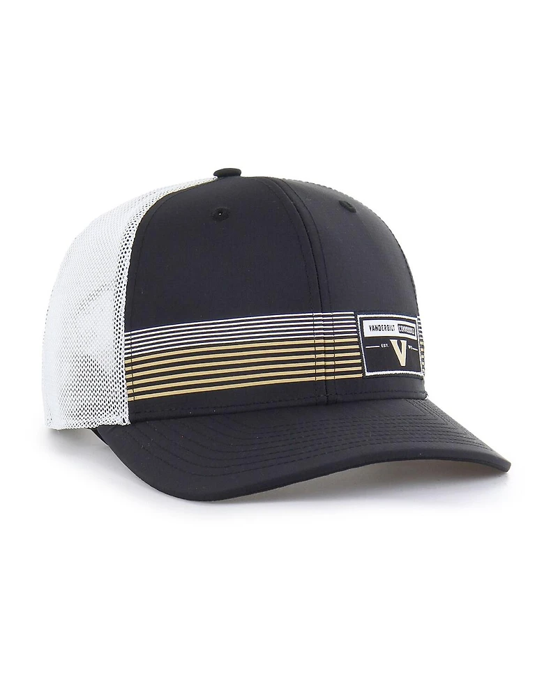 '47 Brand Men's Black Vanderbilt Commodores Rangefinder Brrr Trucker Adjustable Hat