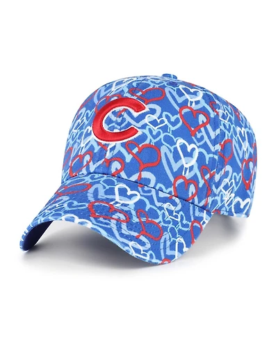 '47 Brand Big Girls Royal Chicago Cubs Mural Clean Up Adjustable Hat